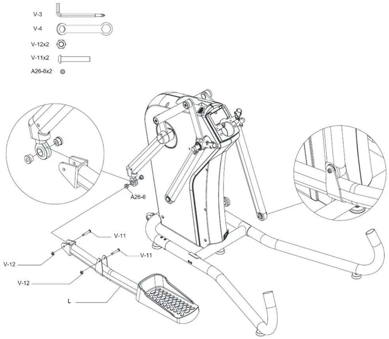 BH FITNESS S5XiBCOM - ASSEMBLY INSTRUCTIONS - 1