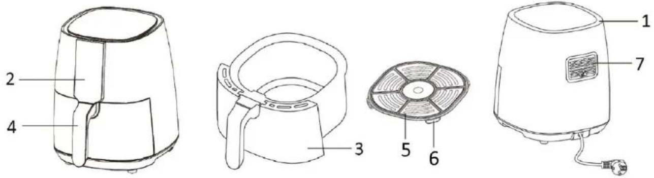 Emerio AF125323.3 - PARTS DESCRIPTION - 1