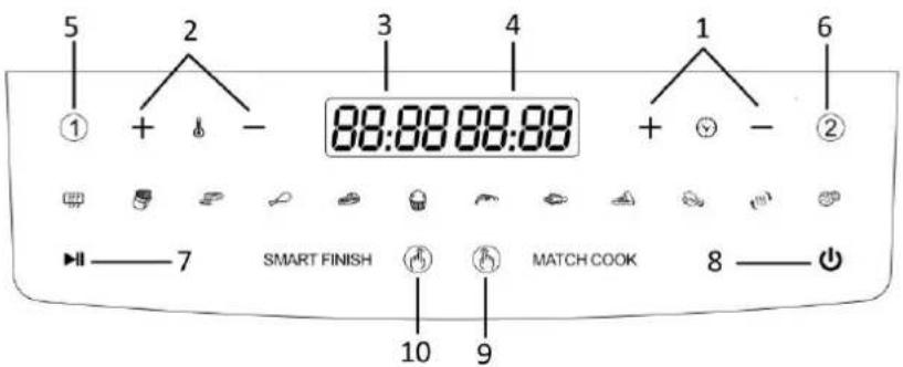 Emerio AF126672.1 - Bedienfeld und Display - 1