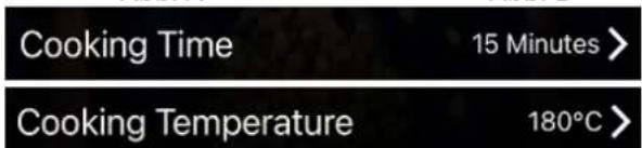 Cooking Time 15 Minutes > Cooking Temperature 180°C >