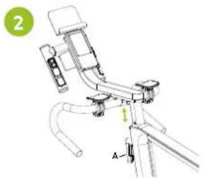 VirtuFit Stage 2.0i - Follow the steps below to adjust the handlebars FIG (2): - 1
