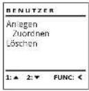 Burg Wächter MT Karat - Untermenü Administrator / Benutzer / Zuordnen / Finger zuordnen - 1
