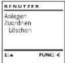 Burg Wächter MT Karat - Untermenü Administrator / Benutzer / - 1