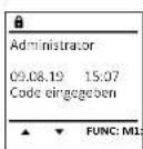 Burg Wächter MT Karat - Menü Administrator / Vorgänge / Anzeigen - 2