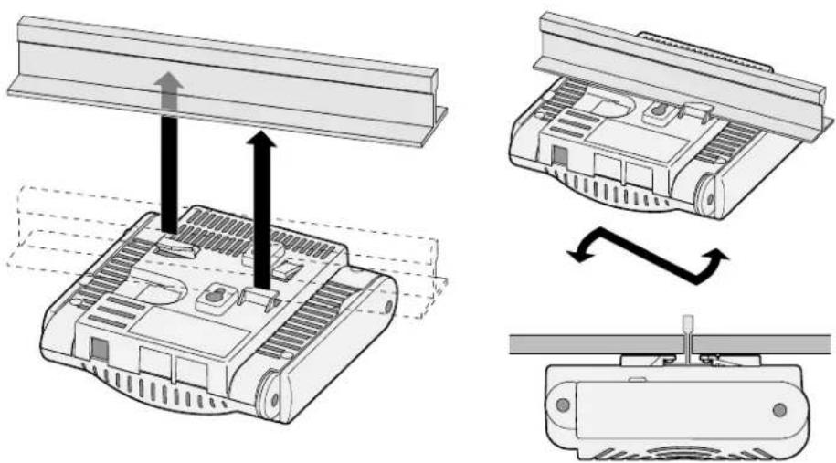 DELL WAP124125 - Using the Integrated Ceiling Tile Rail Slots - 1