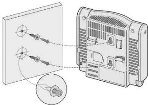 DELL WAP124125 - Uso de las ranuras de montaje en pared integradas - 2