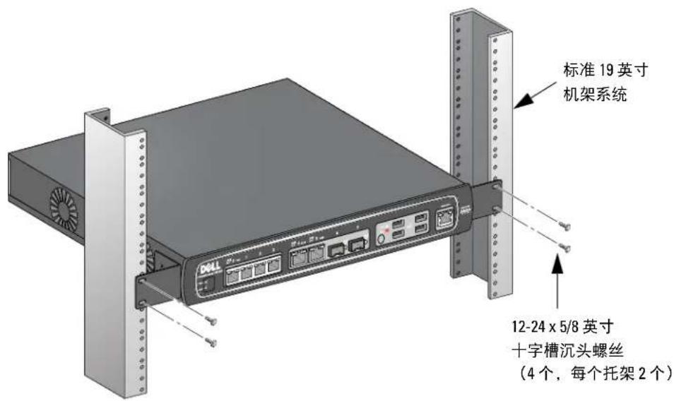 DELL PowerConnect W651 - 在电信机架中安装 - 2
