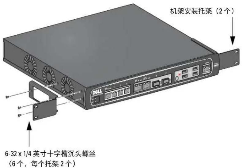 DELL PowerConnect W651 - 在电信机架中安装 - 1