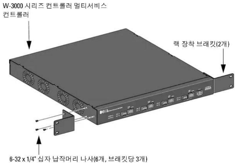 DELL PowerConnect W3600 - 그림1 략 장착 브래킷 - 1