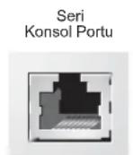 DELL PowerConnect W3600 - Şekil 3 Seri Konsol Portu Pin Bağlantıları - 1