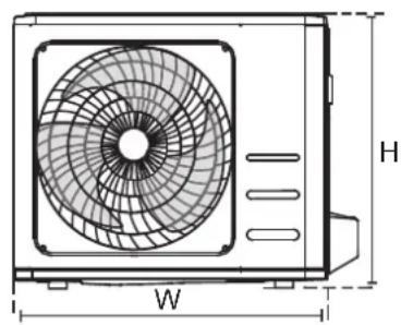 SAMSUNG AR18TXHQBWKN - INSTALLATIONSMASSE DER EINHEIT - 2