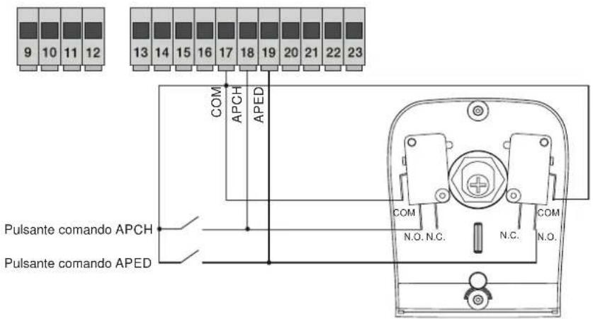 Vimar ELVOX ESM6.D - - Connecting control buttons and key switch - 1