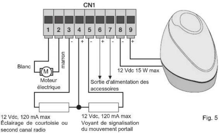 Vimar ELVOX EK01 - - Câblage clignotant, éclairage de courtoisie et voyant de signalisation du mouvement du portail - 1