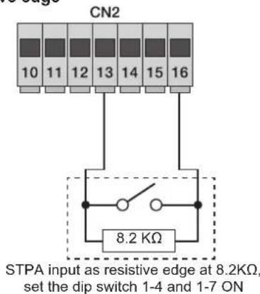 Vimar ELVOX EK02.EXP.120 - 4.6- Connecting sensitive edge or internal photocell - 3