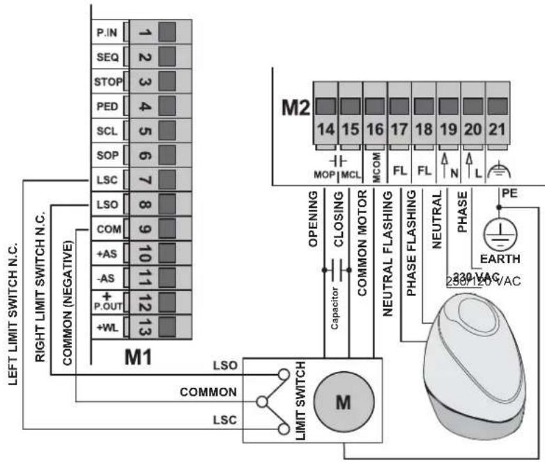 Vimar ELVOX ESM3.1 - Electrical wiring. - 1
