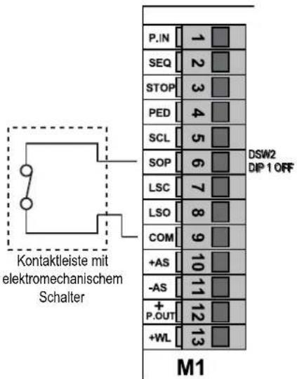 Vimar ELVOX ESM3.1 - Anschluss der Kontaktleiste und/oder internen Lichtschranken. - 1