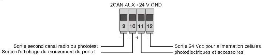Vimar ELVOX ESM3.120 - 3.2- Câblage sorties 24 v - 1