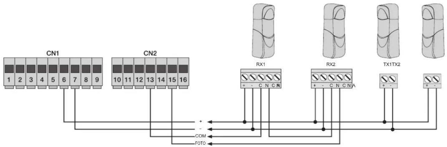 Vimar ELVOX EK02.EXP - 4.4- Conexión de pulsadores de mando y selector de llave - 2