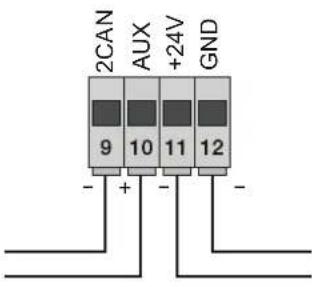 Vimar ELVOX ESM4.D - - Câblage sorties 24 v - 1