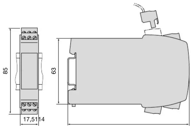 Camille Bauer Sineax V624 - Croquis d'encombrements - 2