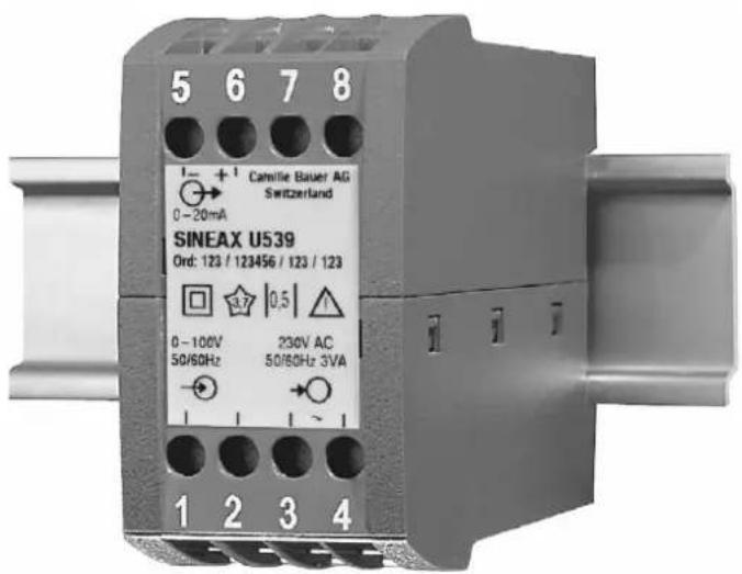 Camille Bauer Sineax U539 - Transducer for AC voltage SINEAX U 539 - 1