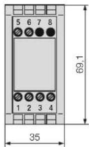 Camille Bauer Sineax U539 - Mass-Skizze - 2