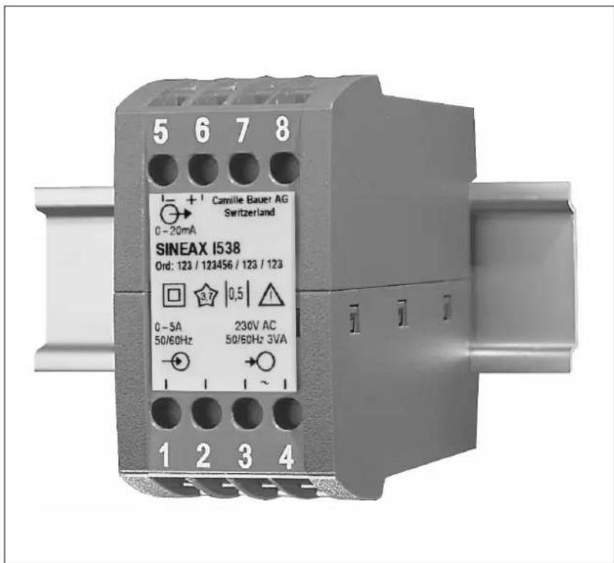 Camille Bauer Sineax I538 - Transducer for AC current SINEAX I 538 - 1