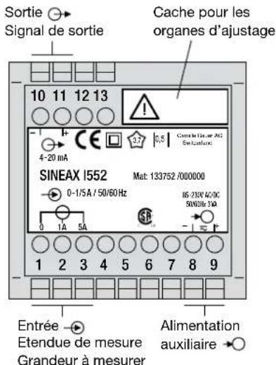 Camille Bauer Sineax I552 - Raccordements électriques - 5