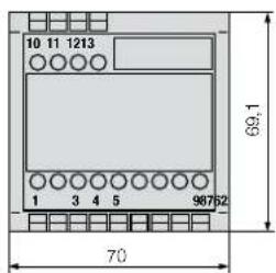 Camille Bauer Sineax I552 - Croquis d'encombrement - 2