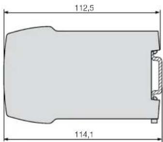 Camille Bauer Sineax I552 - Croquis d'encombrement - 1