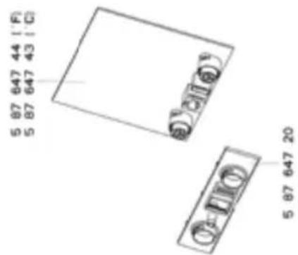 5 87 647 44 (F) 5 87 647 43 (G) 5 87 647 20 5 87 647 20