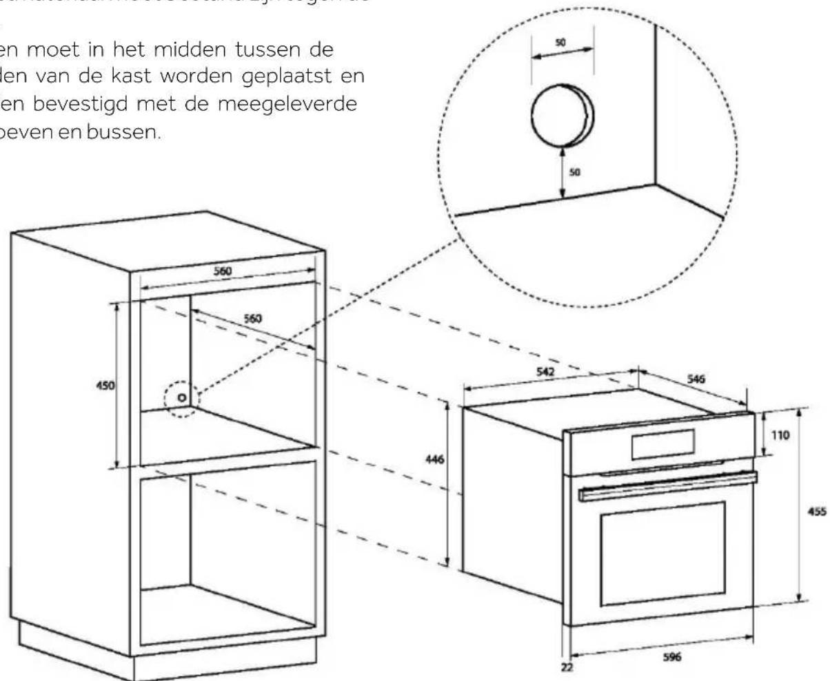 HOOVER HMICROWAVE 500 COMBI HMC34C5S0 - DE OVEN IN DE KEUKEN INSTALLEREN - 1