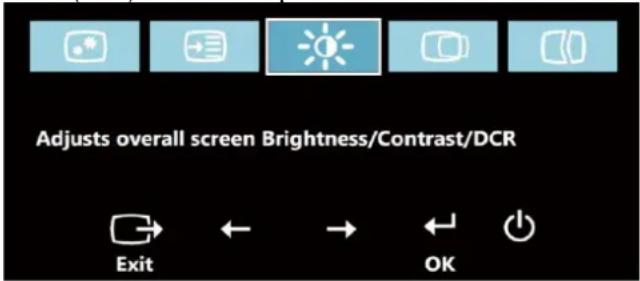 LENOVO ThinkVision E2410 - Utilisation des commandes de l'affichage sur é cran (OSD) - 1