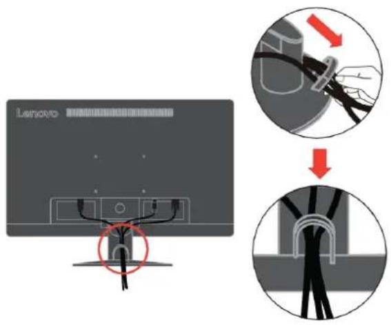 LENOVO ThinkVision E2410 - Connector et allumer votre moniteur - 7