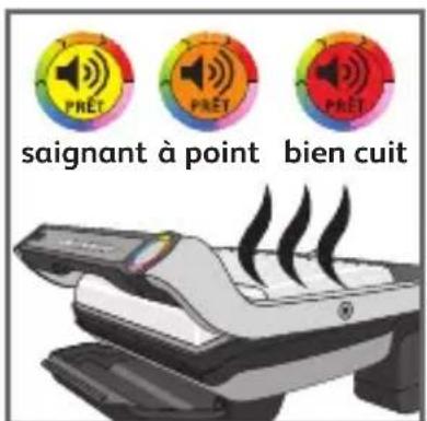 TEFAL OptiGrill GC705D - programmes de cuisson et 1 mode manuel - 8