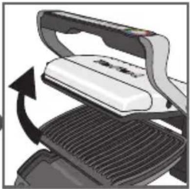 TEFAL OptiGrill GC705D - tilberedningsprogrammer og 1 manuel Funktion - 5