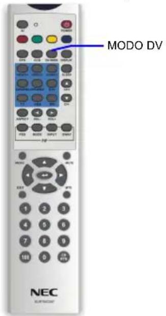 NEC MultiSync LCD3735WXM - Ajustar la configuración del MODO DV - 1