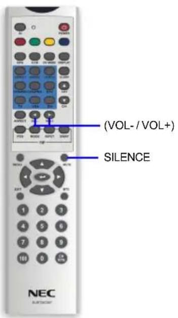 NEC MultiSync LCD3735WXM - Volume (contrôle direct) ou contrôle - 1