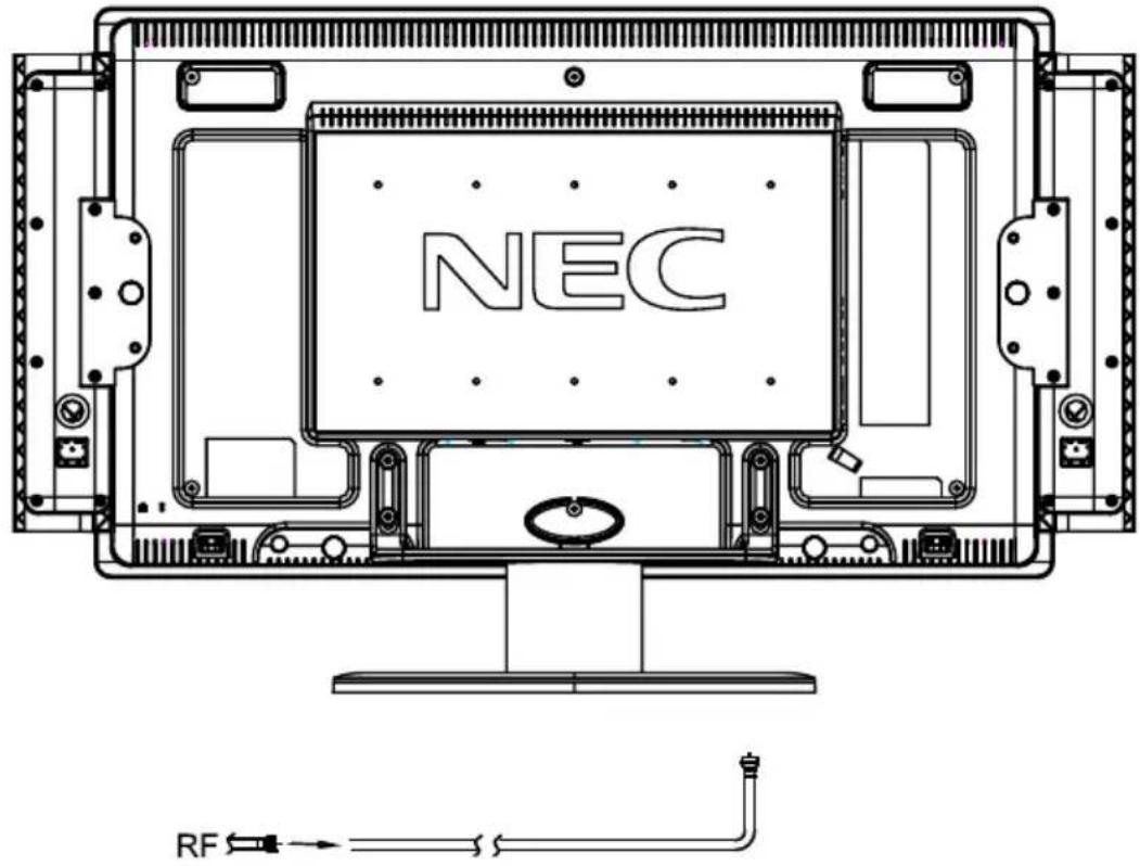 NEC MultiSync LCD3735WXM - Connexion de l'antenne exterieure - 1