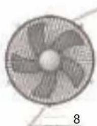 Sogo SS21225 - POUR FINS D'EXPÉDITION DU VENTILAEUR EST EMBALLÉ &amp; DÉMONTÉ - 5