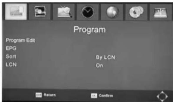 Sogo SS4420 - Menu principal - 1