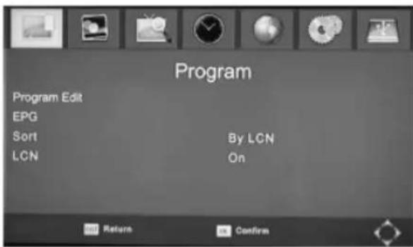 Sogo SS4420 - Menu principal - 1