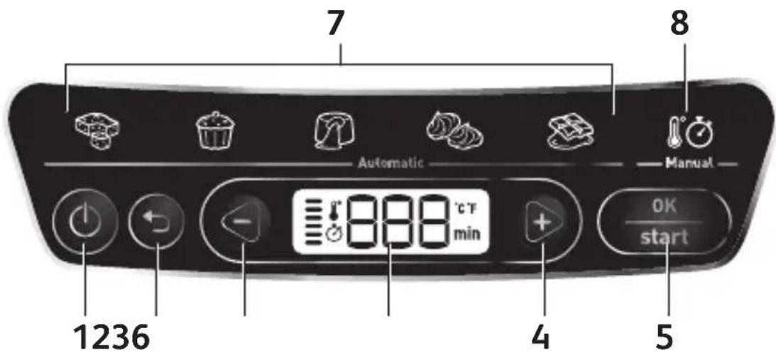 TEFAL Cake Factory KD8101 - Toote joonis - 1
