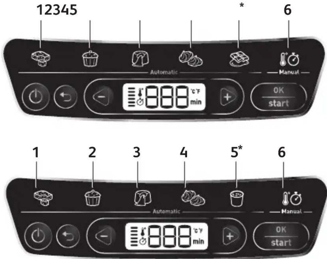 TEFAL Cake Factory KD8101 - Programmide kirjeldus - 1
