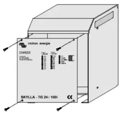VICTRON ENERGY SkyllaTG GMDSS - Ouverture de l'armoire du chargeur de batterie - 1