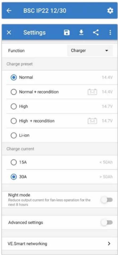 VICTRON ENERGY Blue Smart IP22 - Configuration via bluetooth - 5