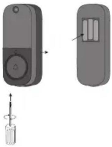 DIO DiOBELLB11 - Installation of the outdoor unit battery - 1