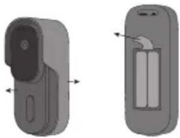 DIO DiOBELLB12 - Installation de la batterie de l'unité extérieure - 1
