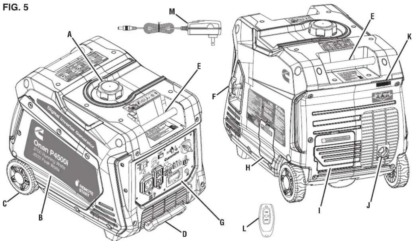 Cummins Onan P4500i - COMMUTATEUR DE MODE ÉCO - 1