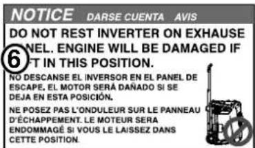 Cummins Onan P4500i - ETIQUETAS Y CALCOMANÍAS DE SEGURIDAD - 4